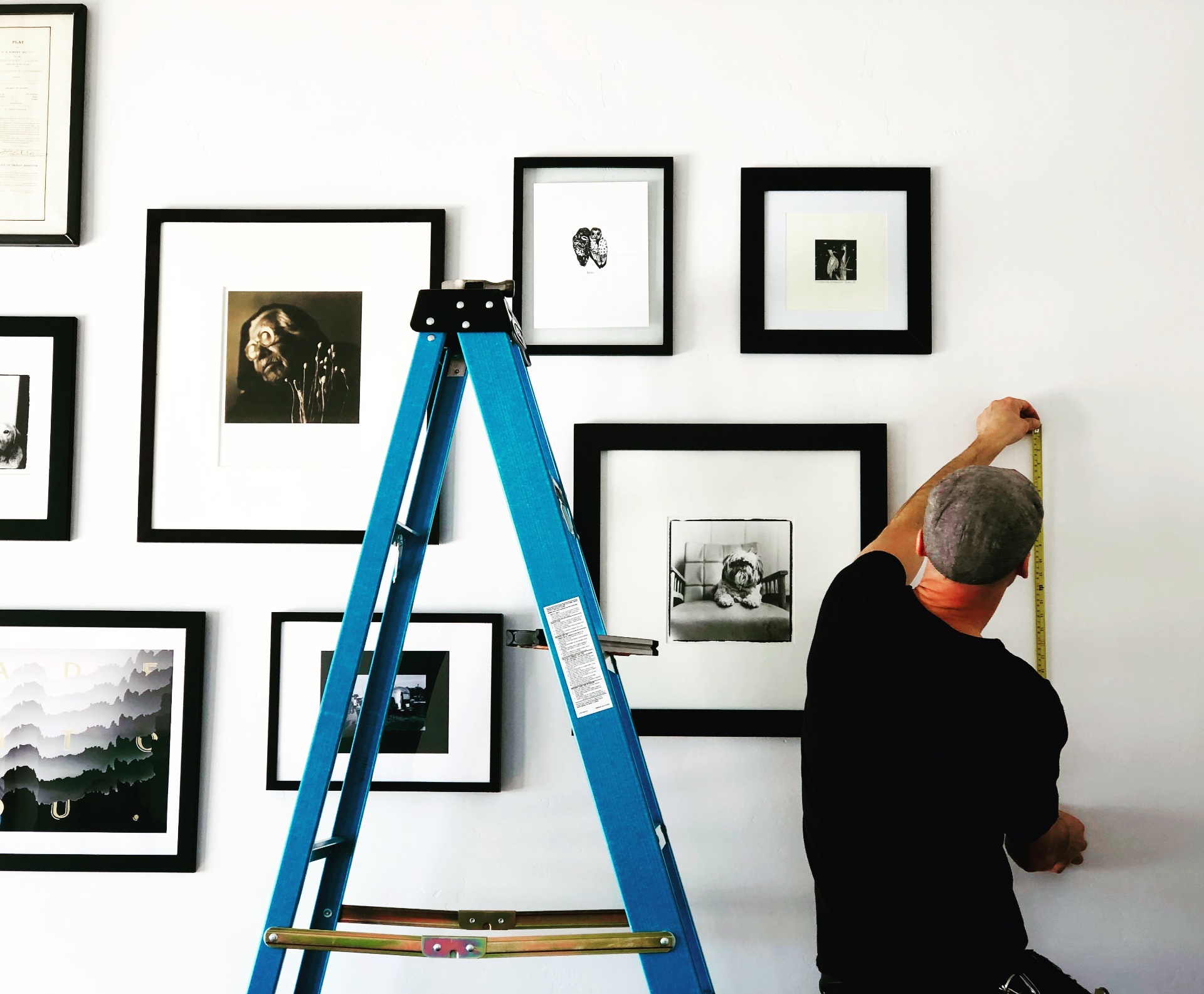 Professional art installation and wall placement by Hemmings Gallery services